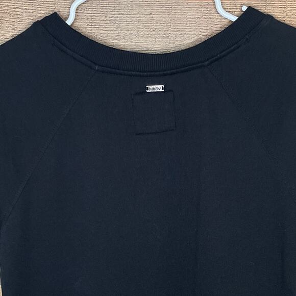 Marc New York Performance T-Shirt Dress Solid Black Lace Up Side Size Medium - Picture 9 of 12